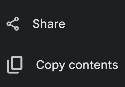 Share link screenshot